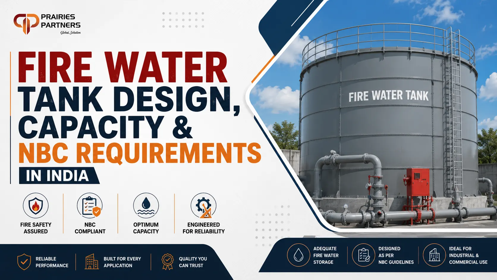 You are currently viewing Fire Water Tank Design, Capacity & NBC Requirements in India